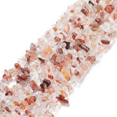 Natural Hematoid Quartz/Ferruginous Quartz Beads Strands