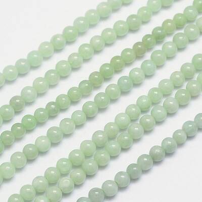 Natural Jadeite Bead Strands