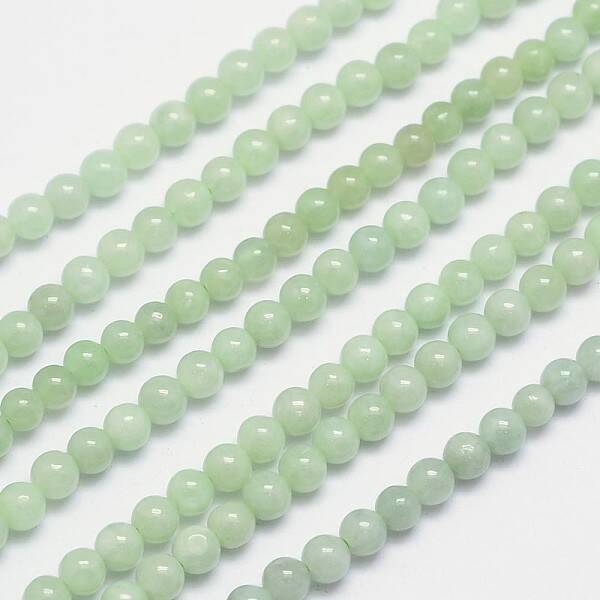 Natural Jadeite Bead Strands
