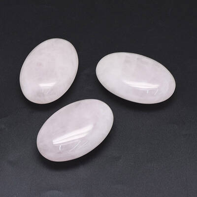 Natural Rose Quartz Healing Massage Palm Stones
