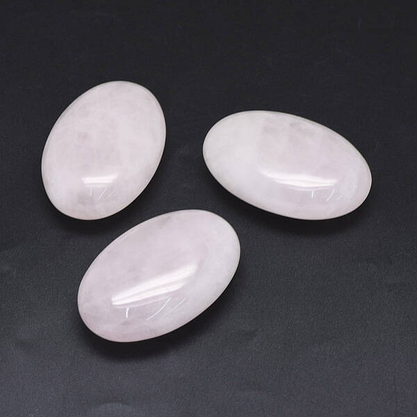 Natural Rose Quartz Healing Massage Palm Stones