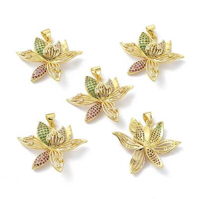 Brass Cubic Zirconia Pendants