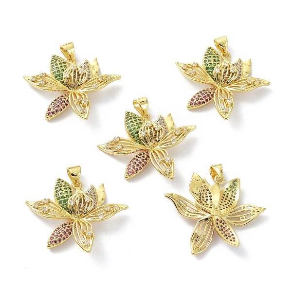 Brass Cubic Zirconia Pendants