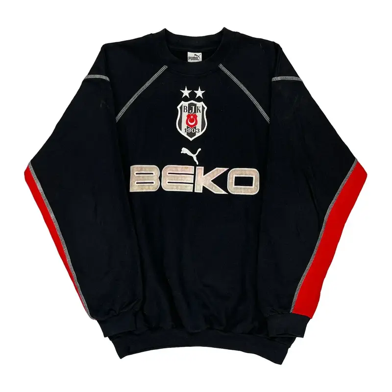 Be?ikta? Jk Puma Football Sweatshirt - XL Black Cotton Blend