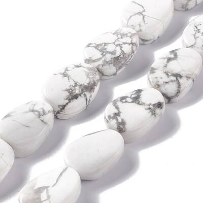 Natural Howlite Beads Strands