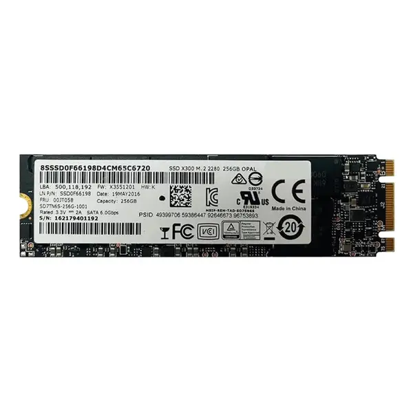 00JT058 Lenovo 256GB Triple-Level Cell SATA 6Gb/s M.2 2280 Solid State Drive