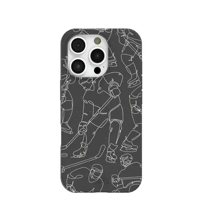 Black Play Sketch iPhone 16 Pro Case
