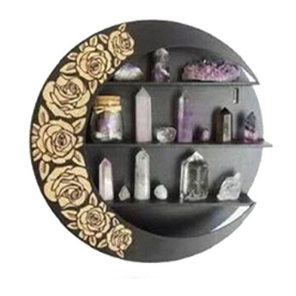 Moon Shape Floating Shelf DIY Silicone Molds Kit