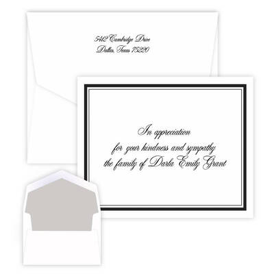 Chestnut Note - Raised Ink