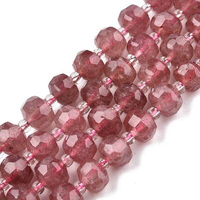 Natural Strawberry Quartz Beads Strands