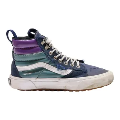 VANS High Top Trainers Blue Leather Mens UK 6