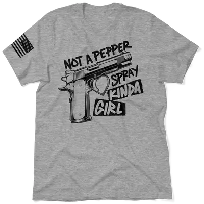 Pepper Spray Kind Of Girl - Safety Yellow T-Shirt
