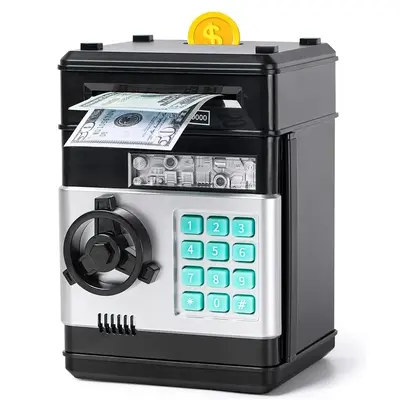 Piggy Bank, (Battery not included)Saving Box, Cash Coin Can Safe Bank Electronic Coin Money Bank Gifts Toy ATM Bank, Hot Gift...