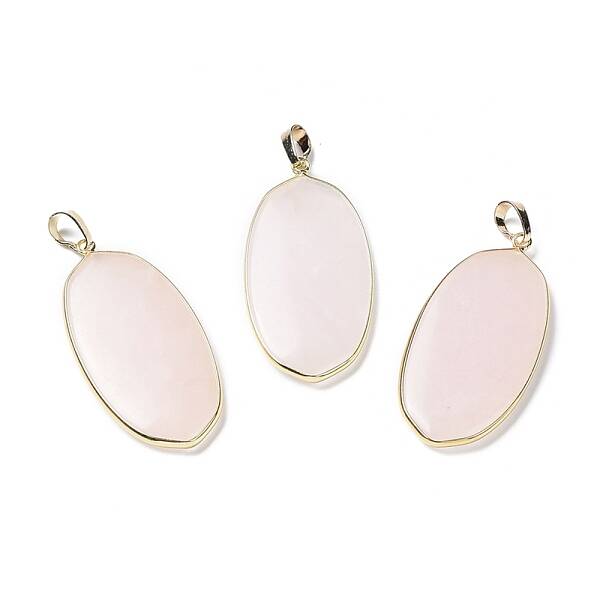 Natural Rose Quartz Pendants
