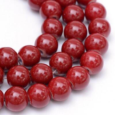 Painted Glass Bead Strands