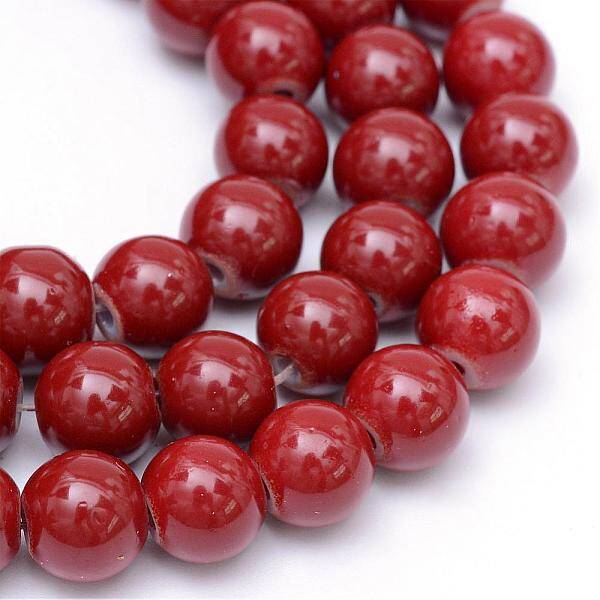 Painted Glass Bead Strands