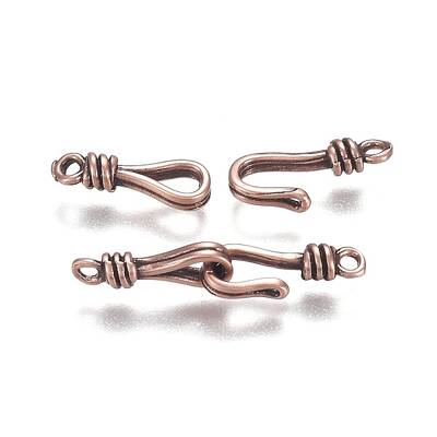 Brass Hook and Eye Clasps