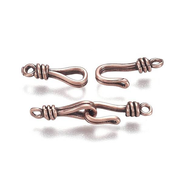 Brass Hook and Eye Clasps