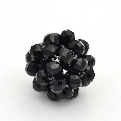 Glass Crystal Round Woven Beads