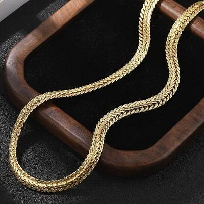 Brass Wheat Chain Necklaces for Women