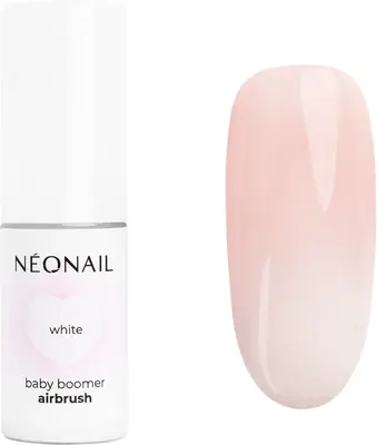 NEONAIL Baby Boomer colored nail powder, White, 5 g