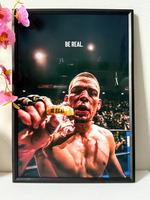 Nate Diaz UFC Fighter MMA Poster| Home decor| Room Decor | Vintage Retro Print| High Quality Print| POSTER UNFRAMED  MMA Nate...