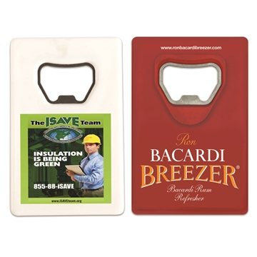 250 Custom Credit Card Bottle Opener - Stainless Steel