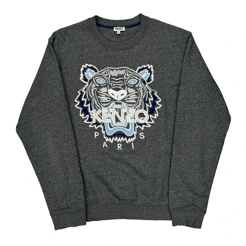 Kenzo Graphic Sweatshirt - Medium Grey Cotton