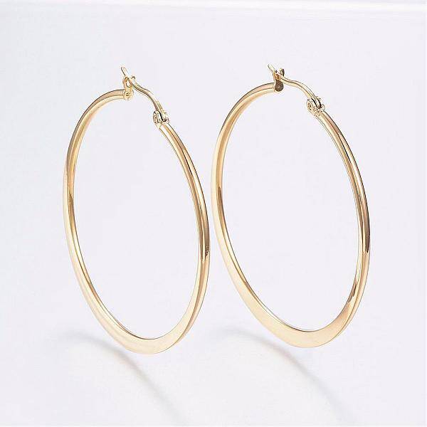 304 Stainless Steel Big Hoop Earrings