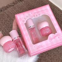 Moisturizing Lip Oil & Lip Mask Set, 2 Counts/box Hydrating Lip Care Set, Lip Moisturizer, Plumping Lip Care Product for Wome...
