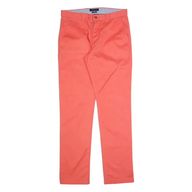 TOMMY HILFIGER Chino Mens Trousers Pink Slim Tapered W32 L34