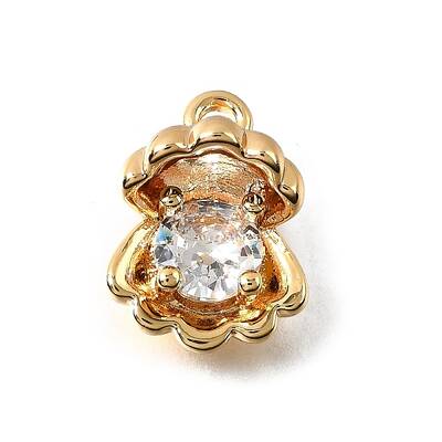Brass Pave Cubic Zirconia Charms