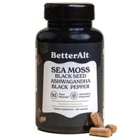 BetterAlt 92-in-1 Minerals | Sea Moss Ashwagandha Capsules | For Immune Health, Gut Support & Brain Focus | Lab-tested for Pu...