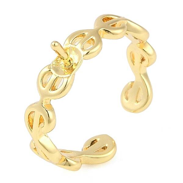 Brass Cuff Finger Ring Settings