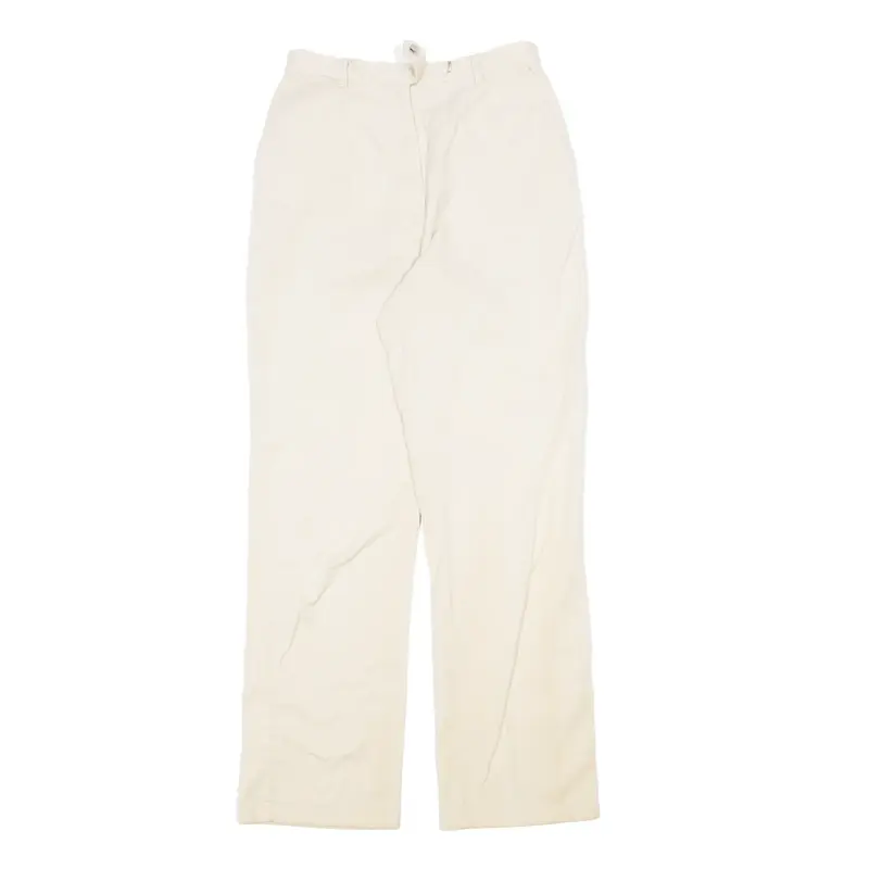 CHARTER CLUB Trousers Cream Regular Straight Womens W24 L27