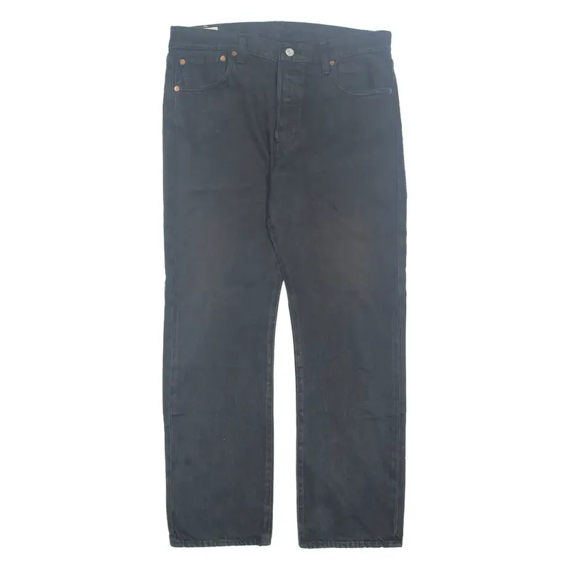 LEVI'S 501 BIG E Jeans Mens Black Regular Straight W34 L30