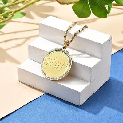 304 Stainless Steel Rhinestone Pendant Necklaces for Women