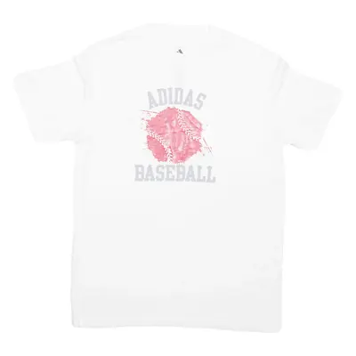 ADIDAS Baseball USA T-Shirt White Short Sleeve Boys L