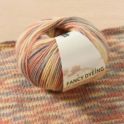 Wool Rainbow Segment Dyed Knitting Yarn