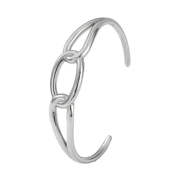 304 Stainless Steel Cuff Bangles for Women