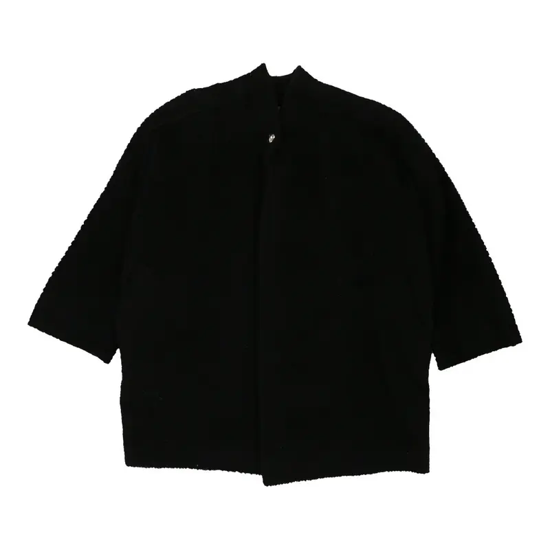Studio 0001 Gianfranco Ferre Overcoat - 2XL Black Wool Blend | Size: xx-large