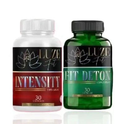 Luze Fit Intensity & Detox Bundle 30 Capsules Dietary Supplements for Immune System & Digestive Health Natural Ingredients US...