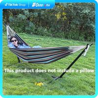 Outdoor Double Hammock with stand, Include Space-Saving Steel Frame, 450- pound Load Capacity, Patio Swing with stand, Suitab...