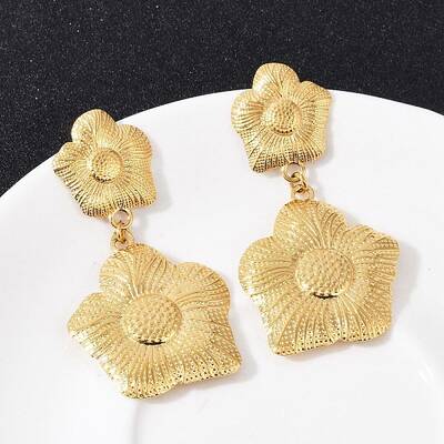 304 Stainless Steel Dangle Stud Earrings