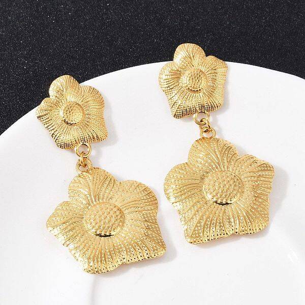 304 Stainless Steel Dangle Stud Earrings