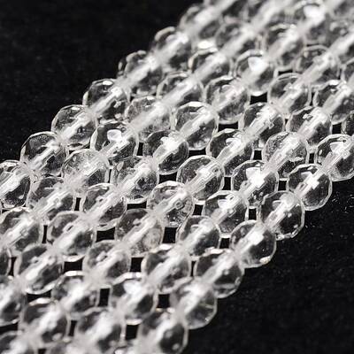 Natural Quartz Crystal Beads Strands