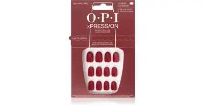 Opi Xpress-On Artificial Nails Iconic Shades Big Apple Red 30 U