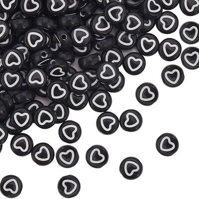 500Pcs 7 Styles Craft Style Acrylic Beads