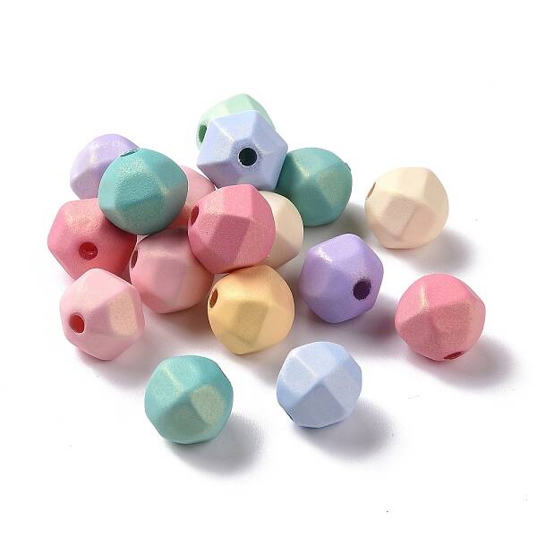 Spray Painted ABS Plastic Beads