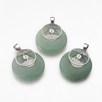 Natural Green Aventurine Pendants